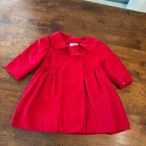 Mom & Me Red Double-Breasted Corduroy Coat size 12 months